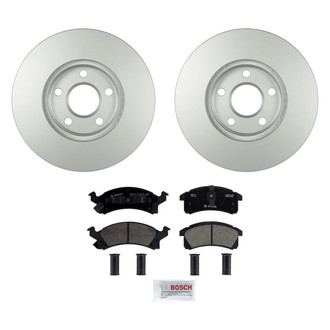 Bosch® - QuietCast™ Premium 1-Piece Brake Kit with Ceramic Brake Pads