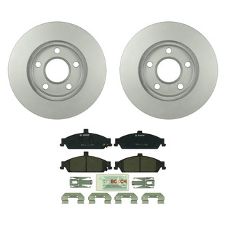Bosch® - QuietCast™ Premium 1-Piece Brake Kit with Ceramic Brake Pads