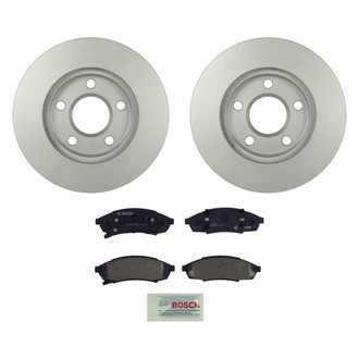 Bosch® - QuietCast™ Premium 1-Piece Brake Kit with Organic Brake Pads
