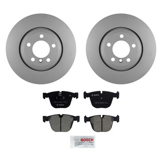 Bosch® - QuietCast™ Premium 1-Piece Brake Kit with Ceramic Brake Pads