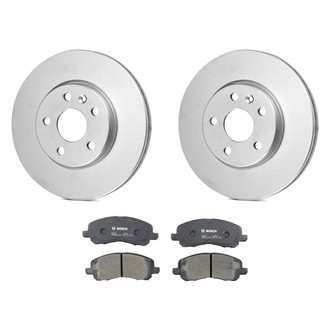 Bosch® - QuietCast™ Premium 1-Piece Brake Kit with Organic Brake Pads