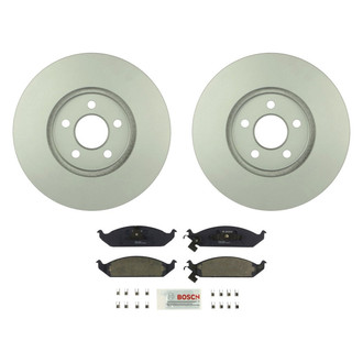 Bosch® - QuietCast™ Premium 1-Piece Brake Kit with Organic Brake Pads