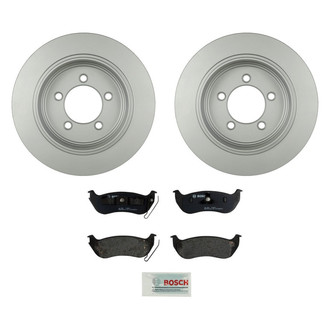 Bosch® - QuietCast™ Premium 1-Piece Brake Kit with Organic Brake Pads