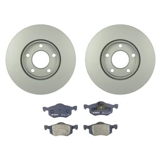 Bosch® - QuietCast™ Premium 1-Piece Brake Kit with Organic Brake Pads