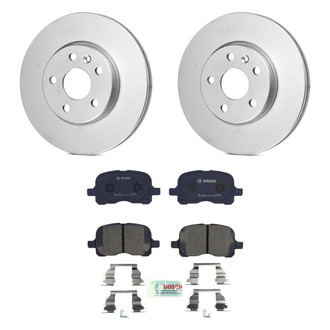 Bosch® - QuietCast™ Premium 1-Piece Brake Kit with Ceramic Brake Pads