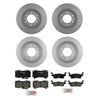 Bosch® - QuietCast™ Premium 1-Piece Brake Kit with Ceramic Brake Pads
