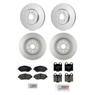 Bosch® - QuietCast™ Premium 1-Piece Brake Kit with Ceramic Brake Pads