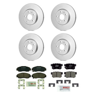 Bosch® - QuietCast™ Premium 1-Piece Brake Kit with Ceramic Brake Pads