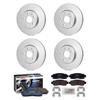 Bosch® - QuietCast™ Premium Front and Rear Brake Kit with Ceramic Pads