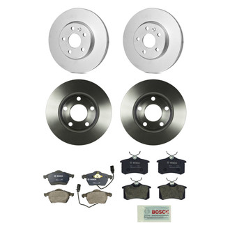 Bosch® - QuietCast™ Premium Front and Rear Brake Kit with Organic Pads