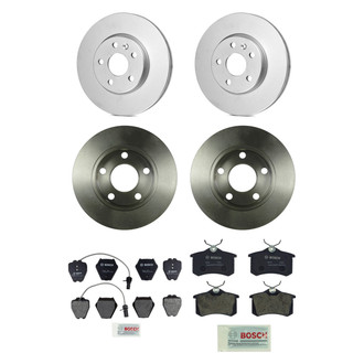 Bosch® - QuietCast™ Premium Front and Rear Brake Kit with Organic Pads