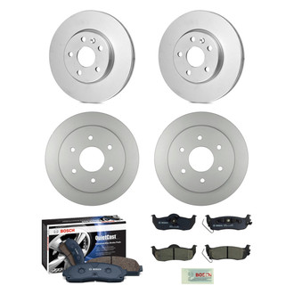 Bosch® - QuietCast™ Premium Front and Rear Brake Kit with Ceramic Pads