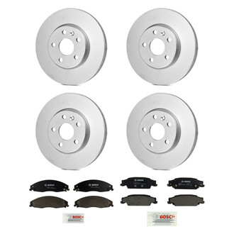 Bosch® - QuietCast™ Premium 1-Piece Brake Kit with Organic Brake Pads