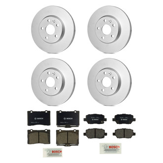 Bosch® - QuietCast™ Premium 1-Piece Brake Kit with Ceramic Brake Pads