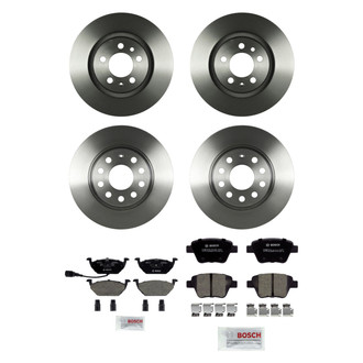 Bosch® - QuietCast™ Premium Front and Rear Brake Kit with Ceramic Pads