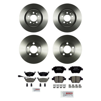 Bosch® - QuietCast™ Premium Front and Rear Brake Kit with Ceramic Pads