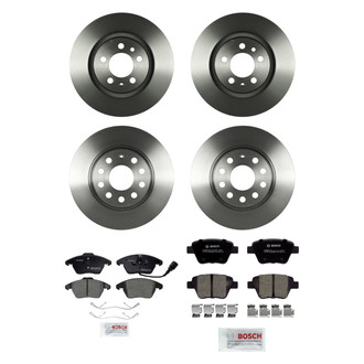 Bosch® - QuietCast™ Premium Front and Rear Brake Kit with Ceramic Pads