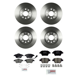Bosch® - QuietCast™ Premium Front and Rear Brake Kit with Ceramic Pads