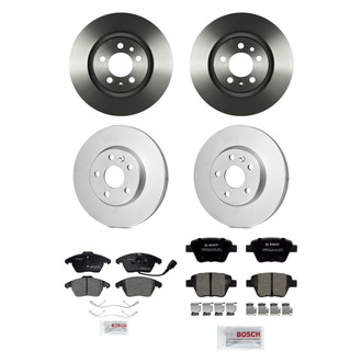 Bosch® - QuietCast™ Premium Front and Rear Brake Kit with Ceramic Pads
