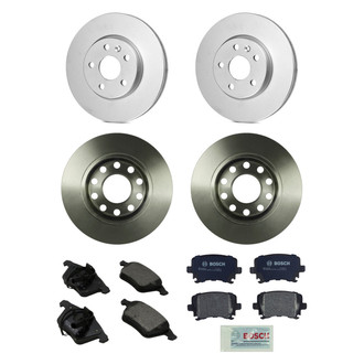 Bosch® - QuietCast™ Premium Front and Rear Brake Kit with Organic Pads