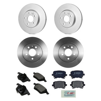 Bosch® - QuietCast™ Premium Front and Rear Brake Kit with Organic Pads