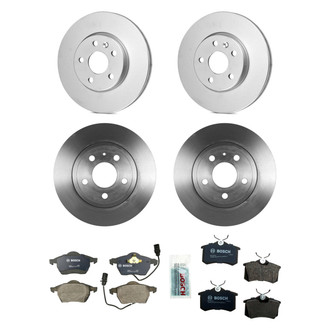 Bosch® - QuietCast™ Premium Front and Rear Brake Kit with Organic Pads