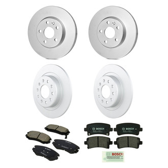 Bosch® - QuietCast™ Premium Front and Rear Brake Kit with Ceramic Pads