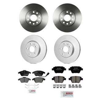 Bosch® - QuietCast™ Premium Front and Rear Brake Kit with Ceramic Pads