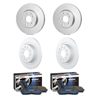 Bosch® - QuietCast™ Premium Front and Rear Brake Kit with Ceramic Pads