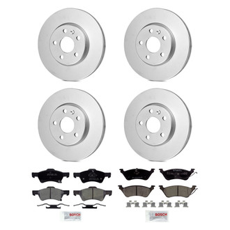 Bosch® - QuietCast™ Premium Front and Rear Brake Kit with Ceramic Pads