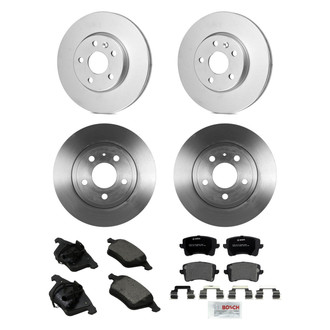 Bosch® - QuietCast™ Premium Front and Rear Brake Kit with Organic Pads