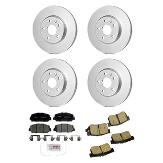 Bosch® - QuietCast™ Premium Front and Rear Brake Kit with Ceramic Pads