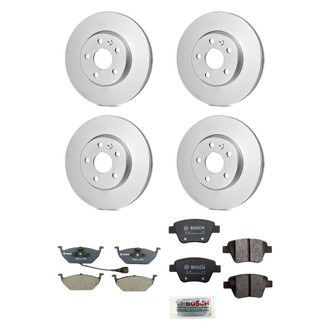 Bosch® - QuietCast™ Premium Front and Rear Brake Kit with Organic Pads
