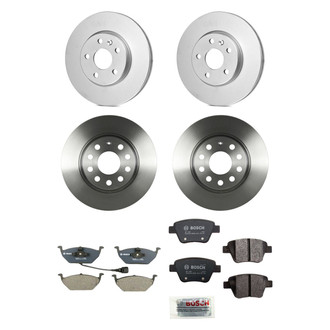 Bosch® - QuietCast™ Premium Front and Rear Brake Kit with Organic Pads