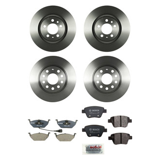 Bosch® - QuietCast™ Premium Front and Rear Brake Kit with Organic Pads