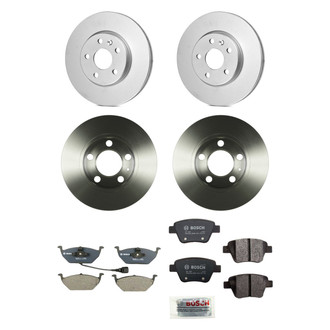Bosch® - QuietCast™ Premium Front and Rear Brake Kit with Organic Pads