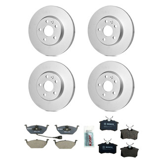 Bosch® - QuietCast™ Premium Front and Rear Brake Kit with Organic Pads