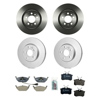 Bosch® - QuietCast™ Premium Front and Rear Brake Kit with Organic Pads