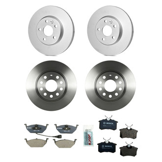 Bosch® - QuietCast™ Premium Front and Rear Brake Kit with Organic Pads