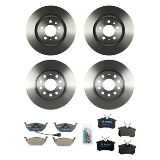 Bosch® - QuietCast™ Premium Front and Rear Brake Kit with Organic Pads