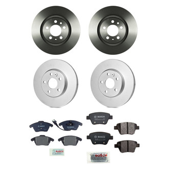 Bosch® - QuietCast™ Premium Front and Rear Brake Kit with Organic Pads