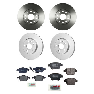 Bosch® - QuietCast™ Premium Front and Rear Brake Kit with Organic Pads