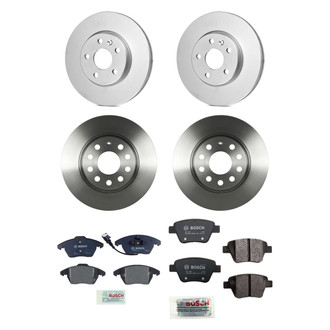 Bosch® - QuietCast™ Premium Front and Rear Brake Kit with Organic Pads