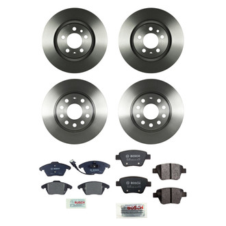 Bosch® - QuietCast™ Premium Front and Rear Brake Kit with Organic Pads