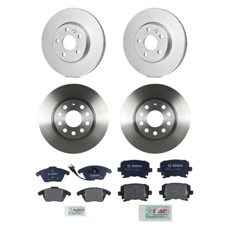 Bosch® - QuietCast™ Premium Front and Rear Brake Kit with Organic Pads