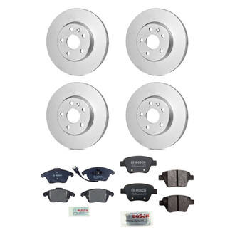 Bosch® - QuietCast™ Premium Front and Rear Brake Kit with Organic Pads