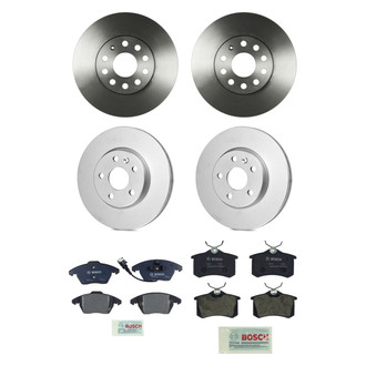 Bosch® - QuietCast™ Premium Front and Rear Brake Kit with Organic Pads