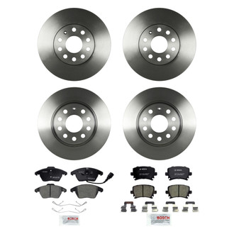 Bosch® - QuietCast™ Premium Front and Rear Brake Kit with Ceramic Pads
