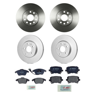 Bosch® - QuietCast™ Premium Front and Rear Brake Kit with Organic Pads