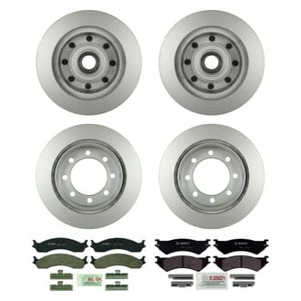 Bosch® - QuietCast™ Premium Front and Rear Brake Kit with Organic Pads